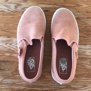 Pink Vans Asher slip-on sneaker